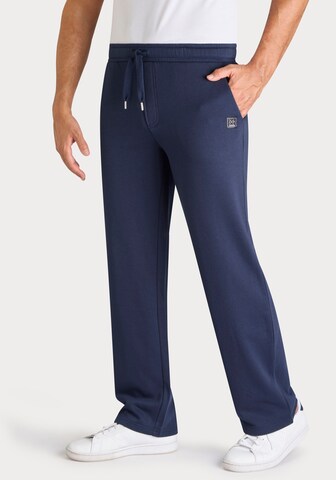 JOHN DEVIN Regular Trousers in Blue