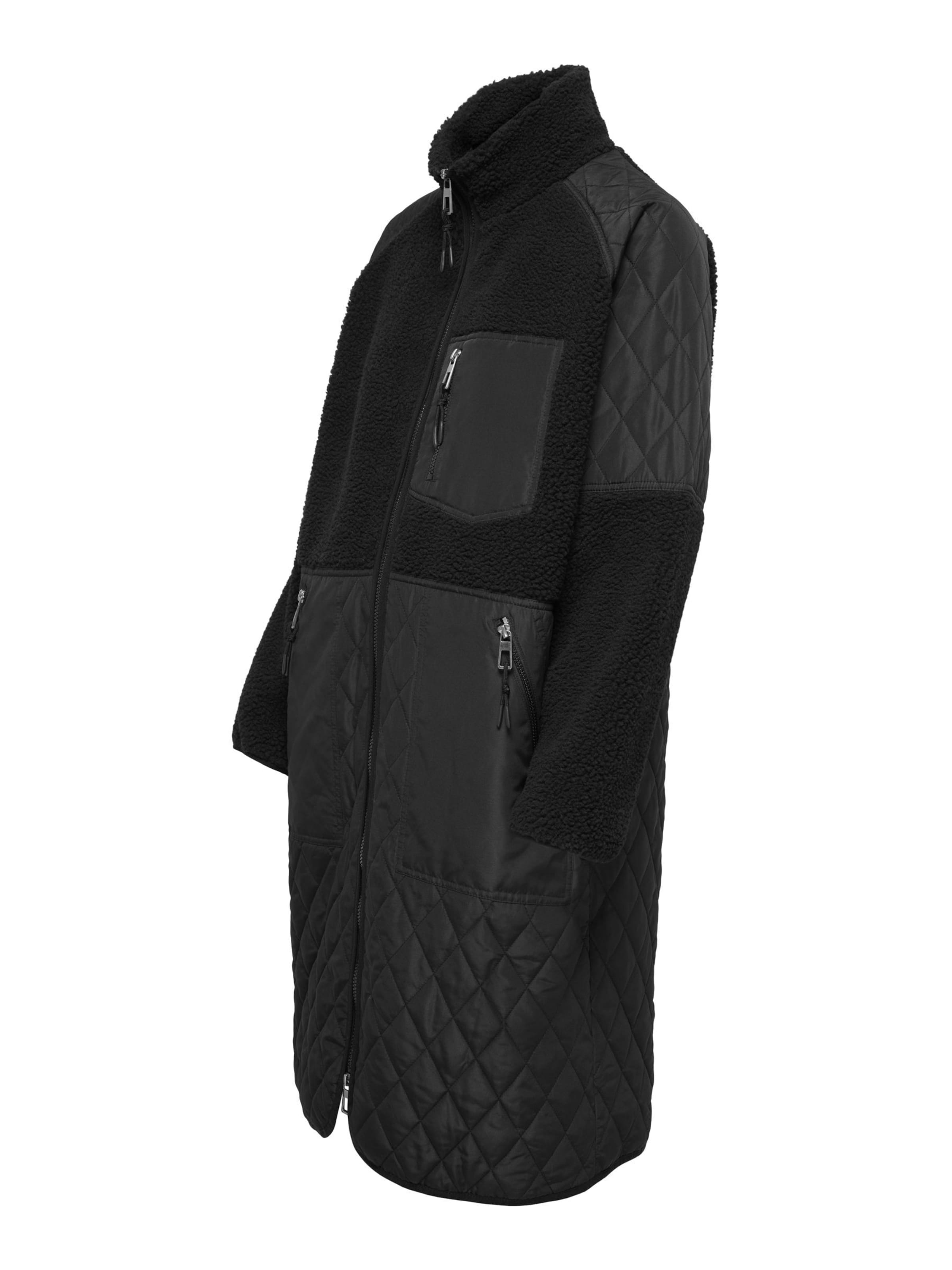 Only Maternity Fleecejacke 'OLMOHIO' in Schwarz