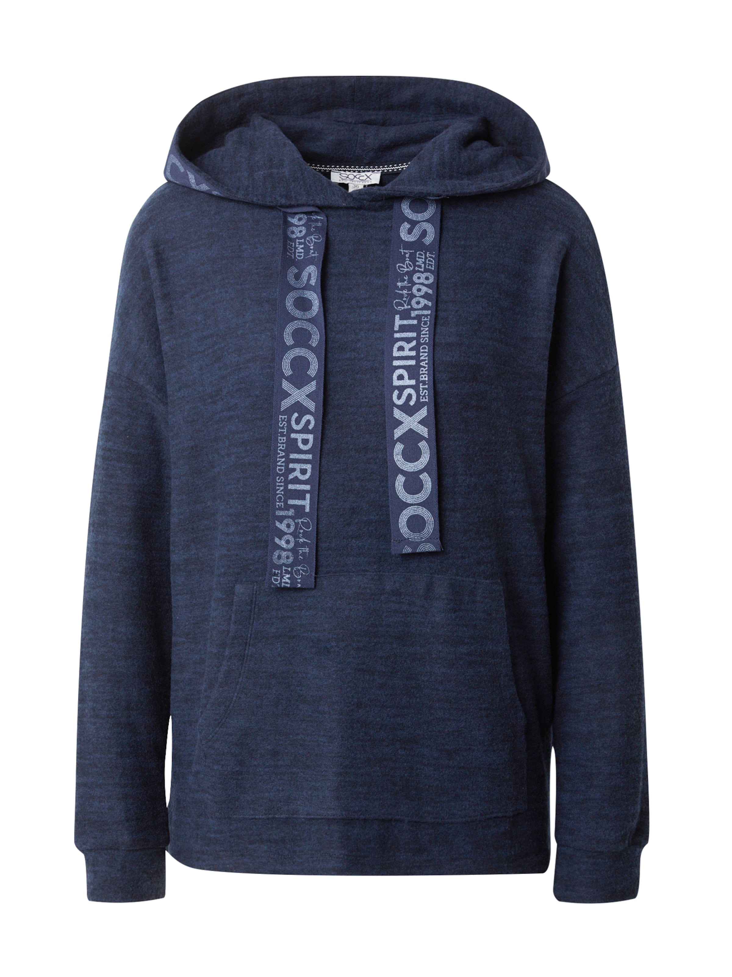 Soccx Trui 'Rock The Boat' in Blauw: voorkant