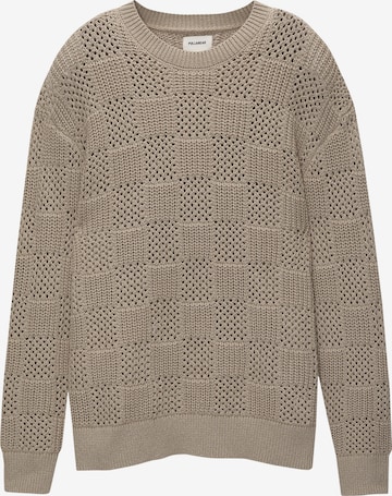 Pull-over Pull&Bear en beige : devant