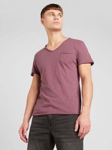 Key Largo Shirt 'WATER' in Roze: voorkant