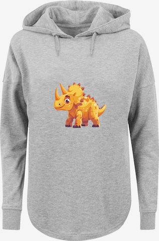 Pull-over 'Süßer Triceratops Dinosaurier' F4NT4STIC en gris : devant