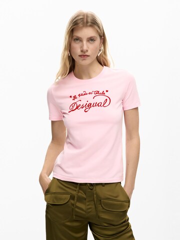 Desigual Póló - rózsaszín: elől