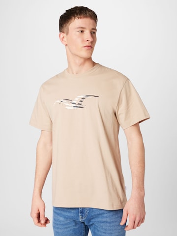 Cleptomanicx Shirt in Beige: front