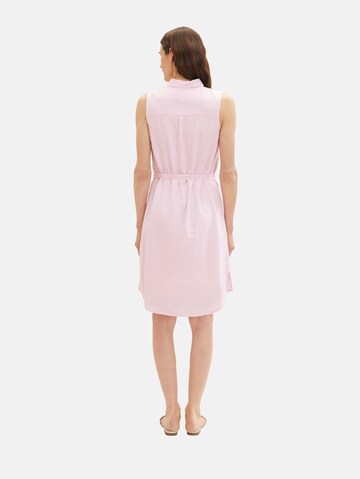 TOM TAILOR Shirt dress in Pink