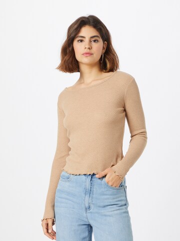 Sublevel Shirt in Beige: voorkant