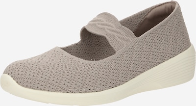 SKECHERS Ballerines à lanières 'ARYA' en taupe, Vue avec produit