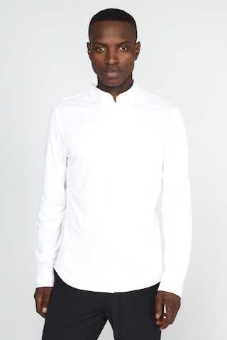 Matinique Regular fit Button Up Shirt 'Trostol ' in White: front