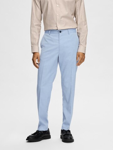 SELECTED HOMME Slim fit Chino trousers 'SLHCEDRIC' in Blue: front