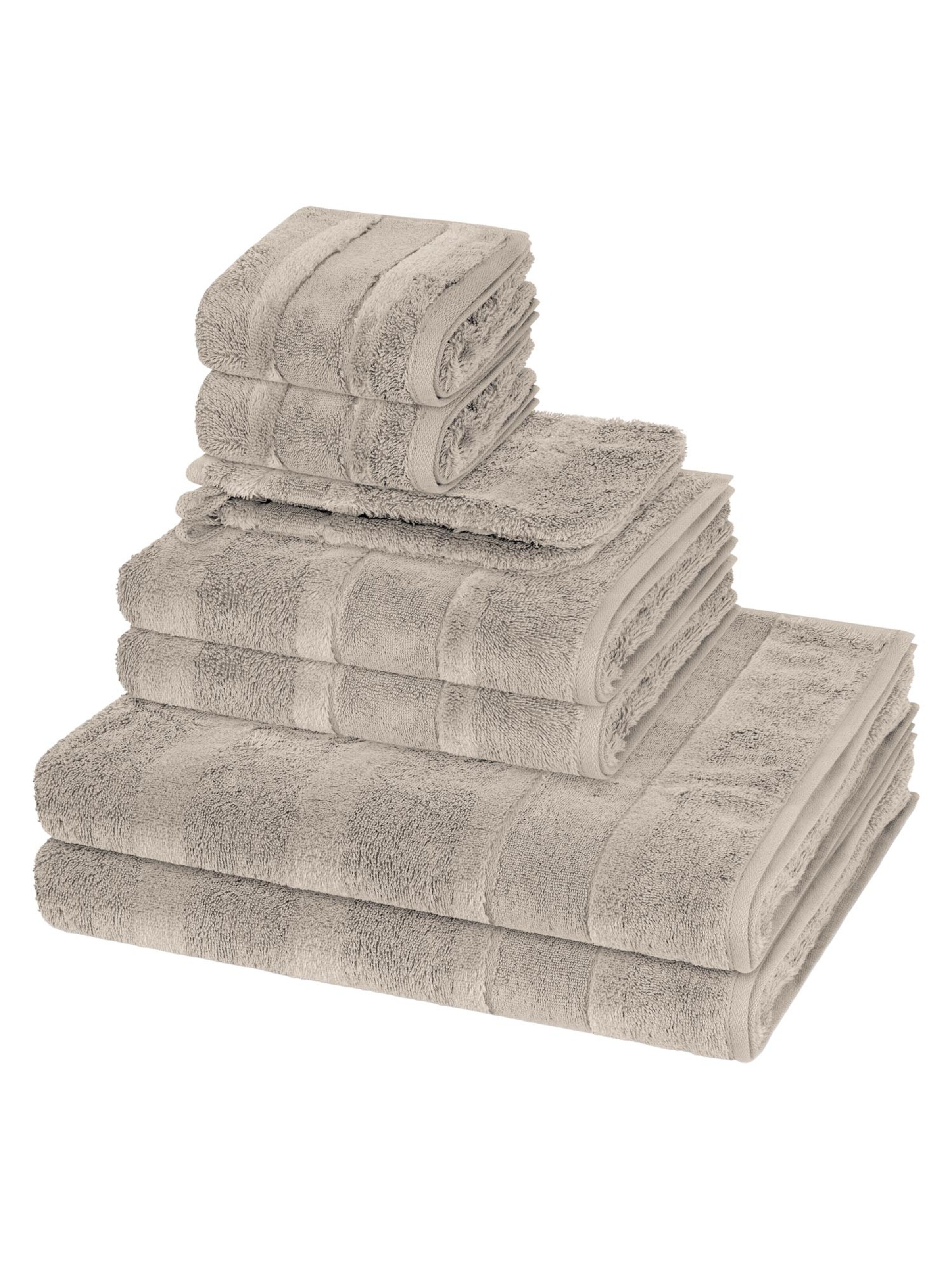 Cawö Towel 'Noblesse' in Grey: front