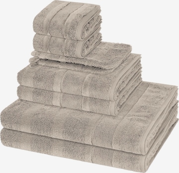 Cawö Towel 'Noblesse' in Grey: front