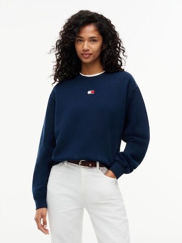 Tommy Jeans Sweatshirt in Blue: front