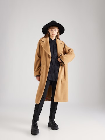 HUGO Red Between-Seasons Coat 'Mauroko' in Brown