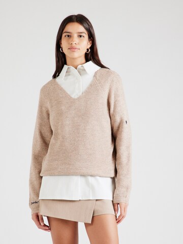 Key Largo Pullover 'CLARA' in Beige: Vorderseite