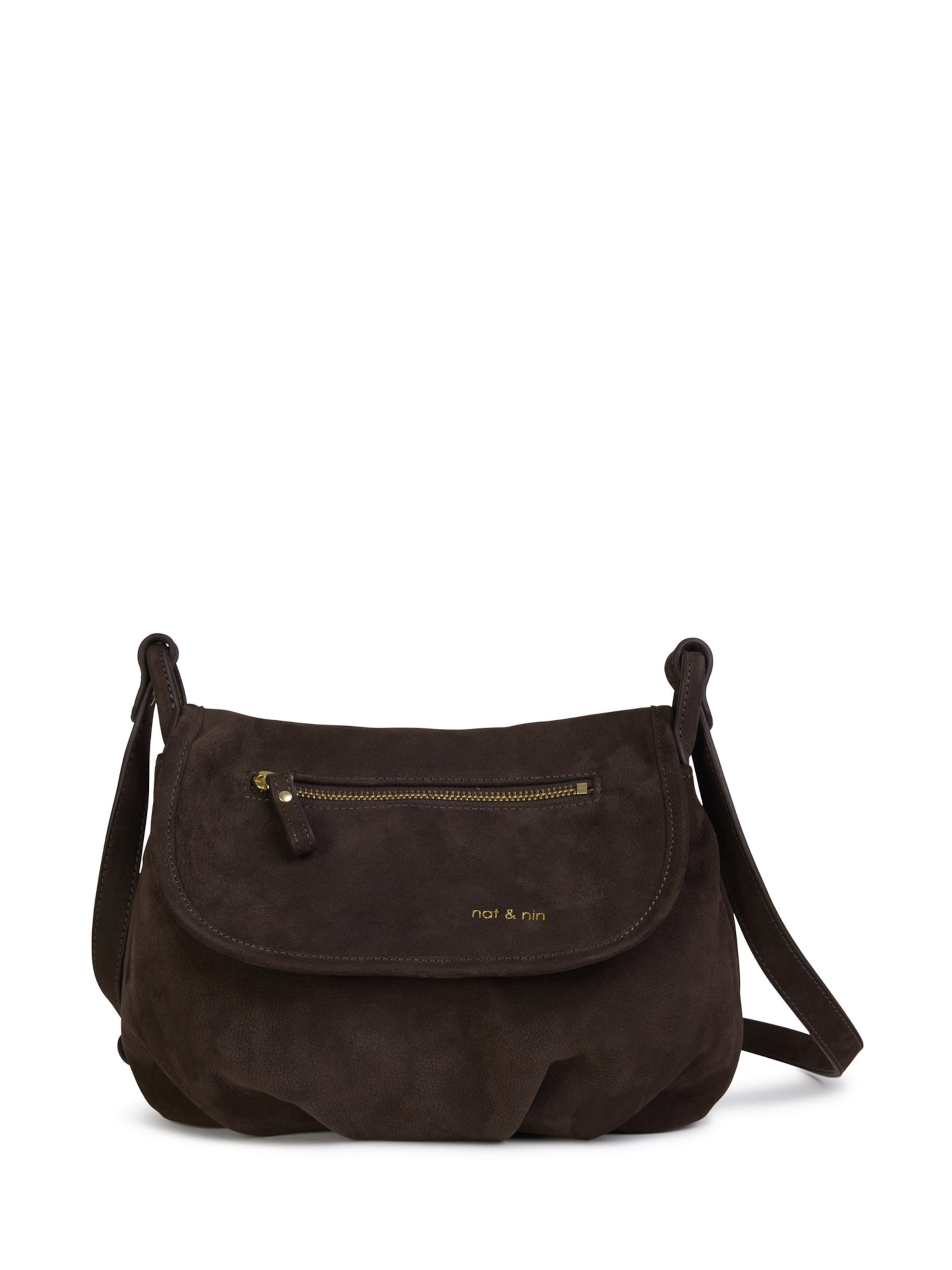 Nat&Nin Torba na ramię 'JEN' w kolorze brązowy: przód