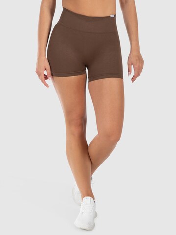 Smilodox Tapered Sportbroek ' Cetrina Pro ' in Bruin: voorkant