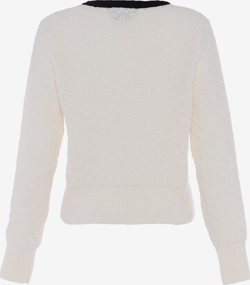 Cardigan faina en blanc