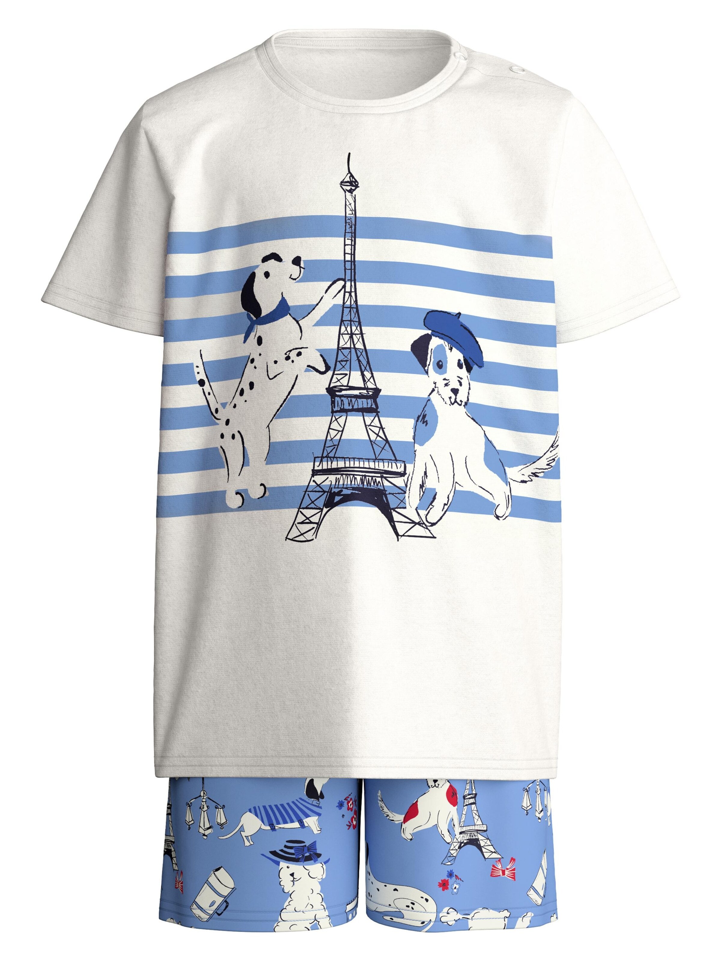 Pyjama 'Dog' CALIDA en beige : devant
