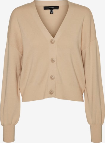 VERO MODA Knit cardigan 'NANCY' in Beige: front