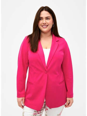 Zizzi Blazer 'Maddie' i pink: forside