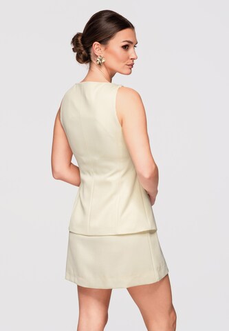 Robe fourreau Ombre en jaune