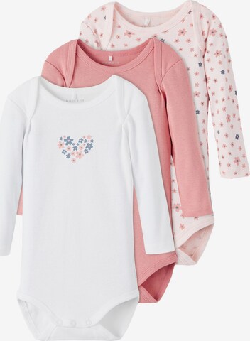 Tutina / body per bambino di NAME IT in rosa: frontale