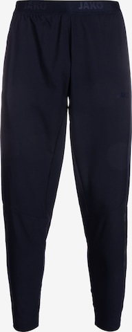 JAKO Tapered Workout Pants 'Power' in Blue: front