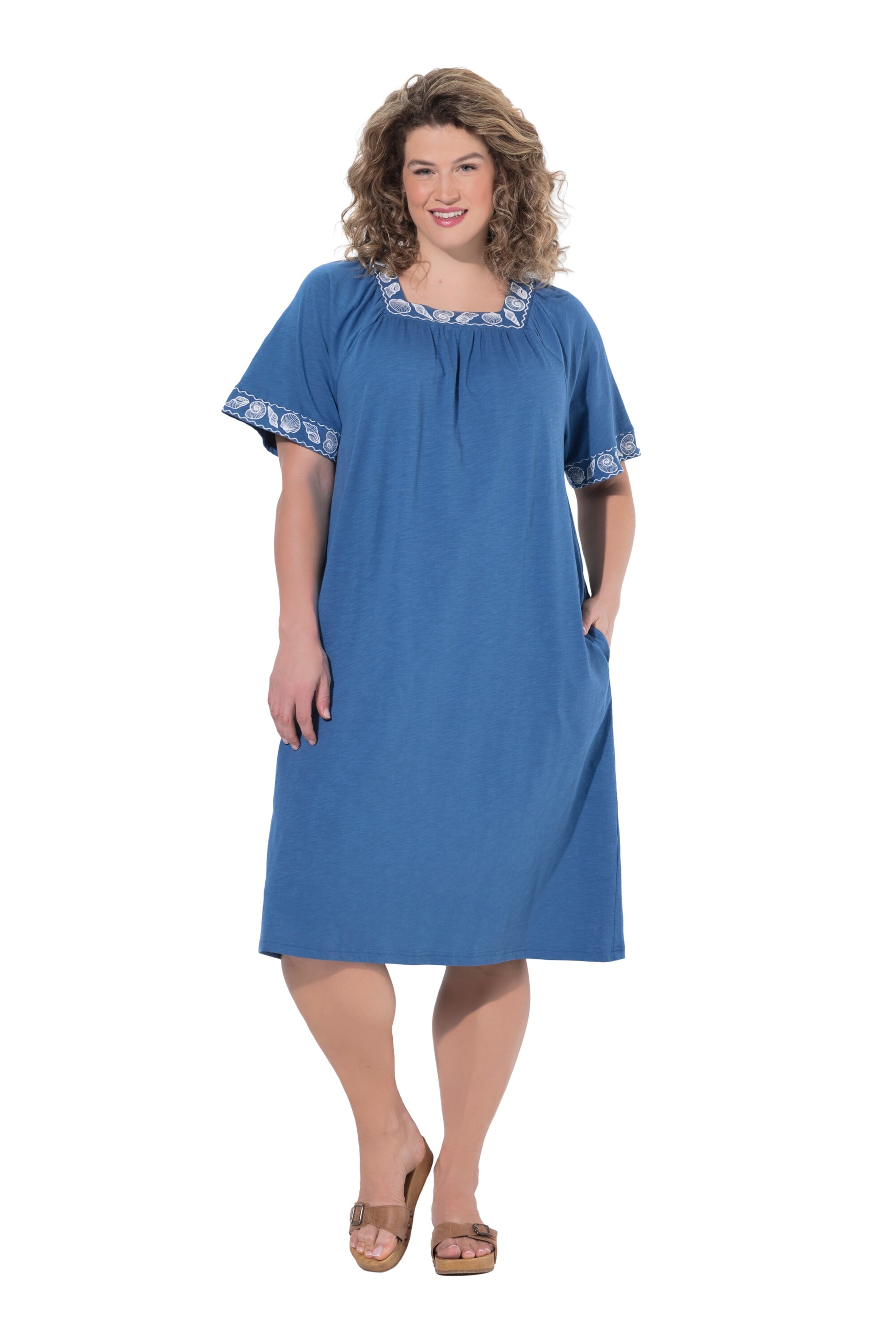 Ulla Popken Kleid in Blau: Vorderseite