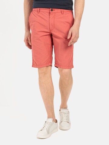 CAMEL ACTIVE Regular Chino Shorts Regular Fit in Rot: predná strana