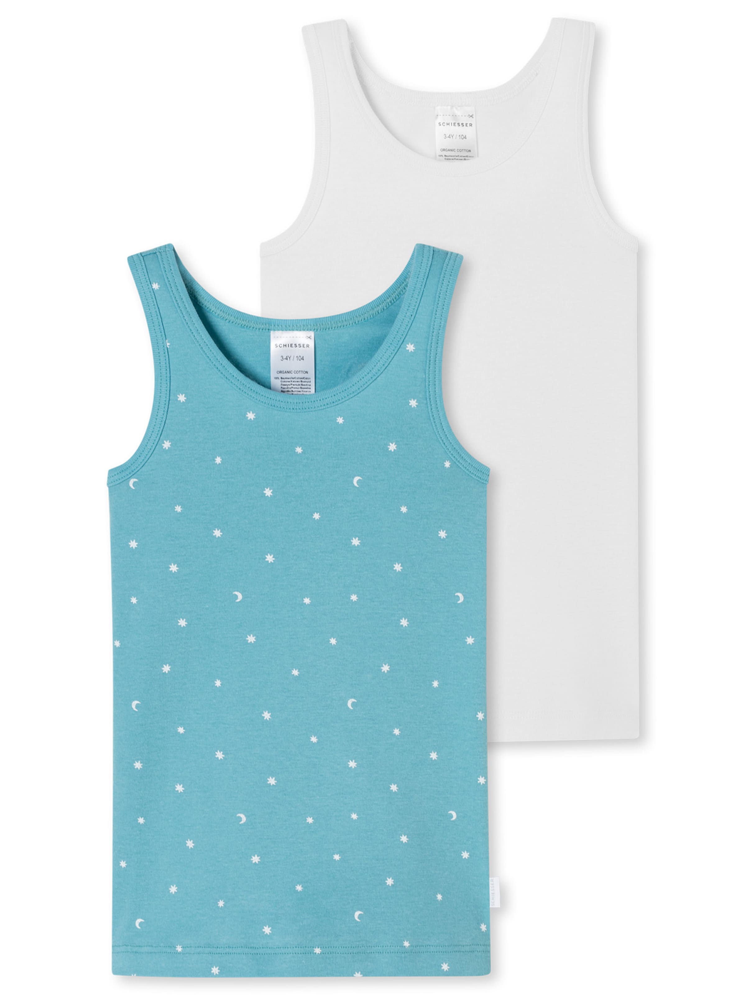 Maillot de corps ' Fine Rib ' SCHIESSER en bleu : devant