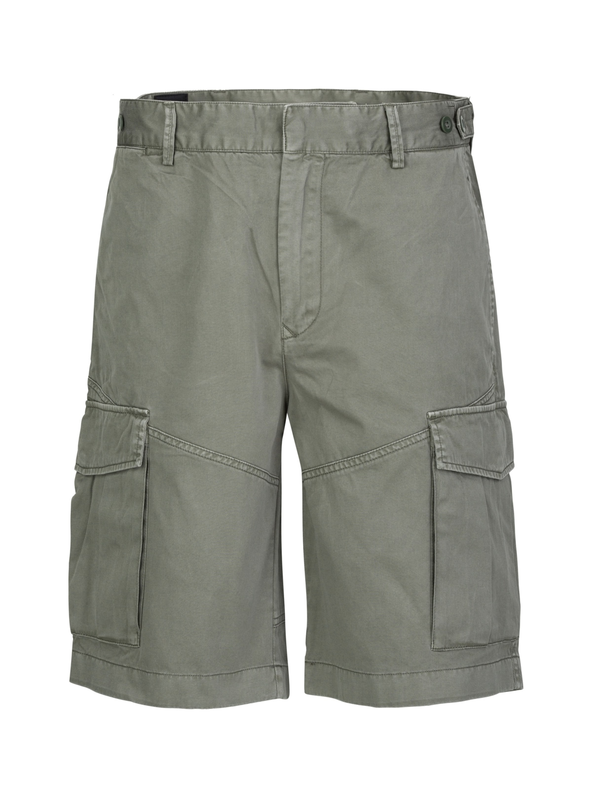 REPLAY Regular Cargo trousers 'Componente Naturale' in Grey: front
