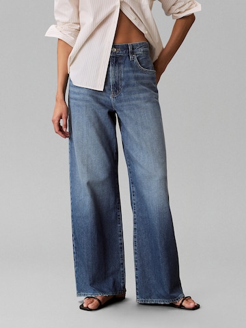 Calvin Klein Jeans Wide leg Jeans in Blue: front