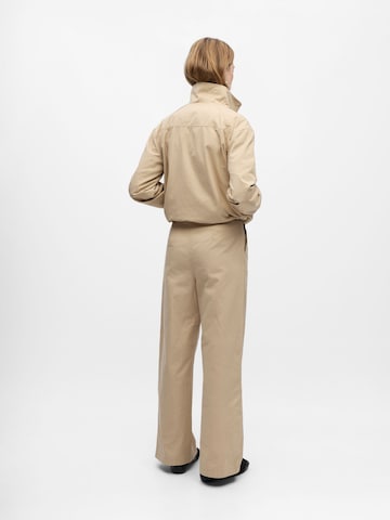 Wide Leg Pantalon OBJECT en beige