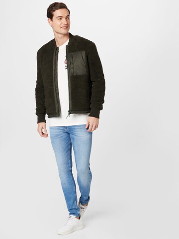 Veste mi-saison Superdry en vert