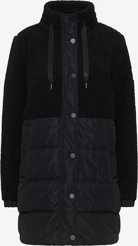 CECIL Between-Seasons Coat in Black: front