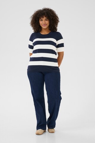 KAFFE CURVE Sweter 'KC Lizzy' w kolorze niebieski