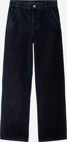 BershkaLoosefit Traperice - plava boja: prednji dio