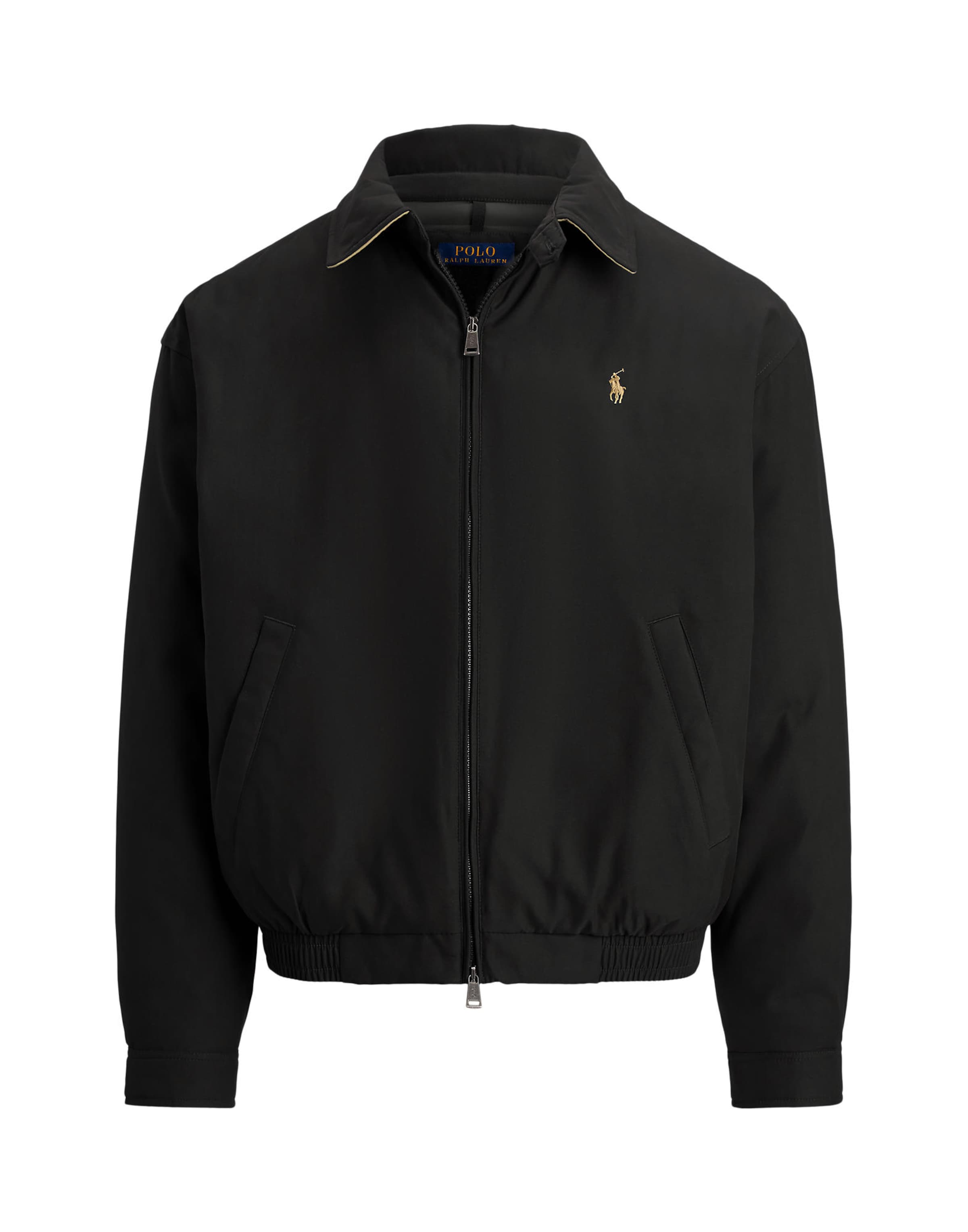 melns Polo Ralph Lauren Starpsezonu jaka: no priekšpuses