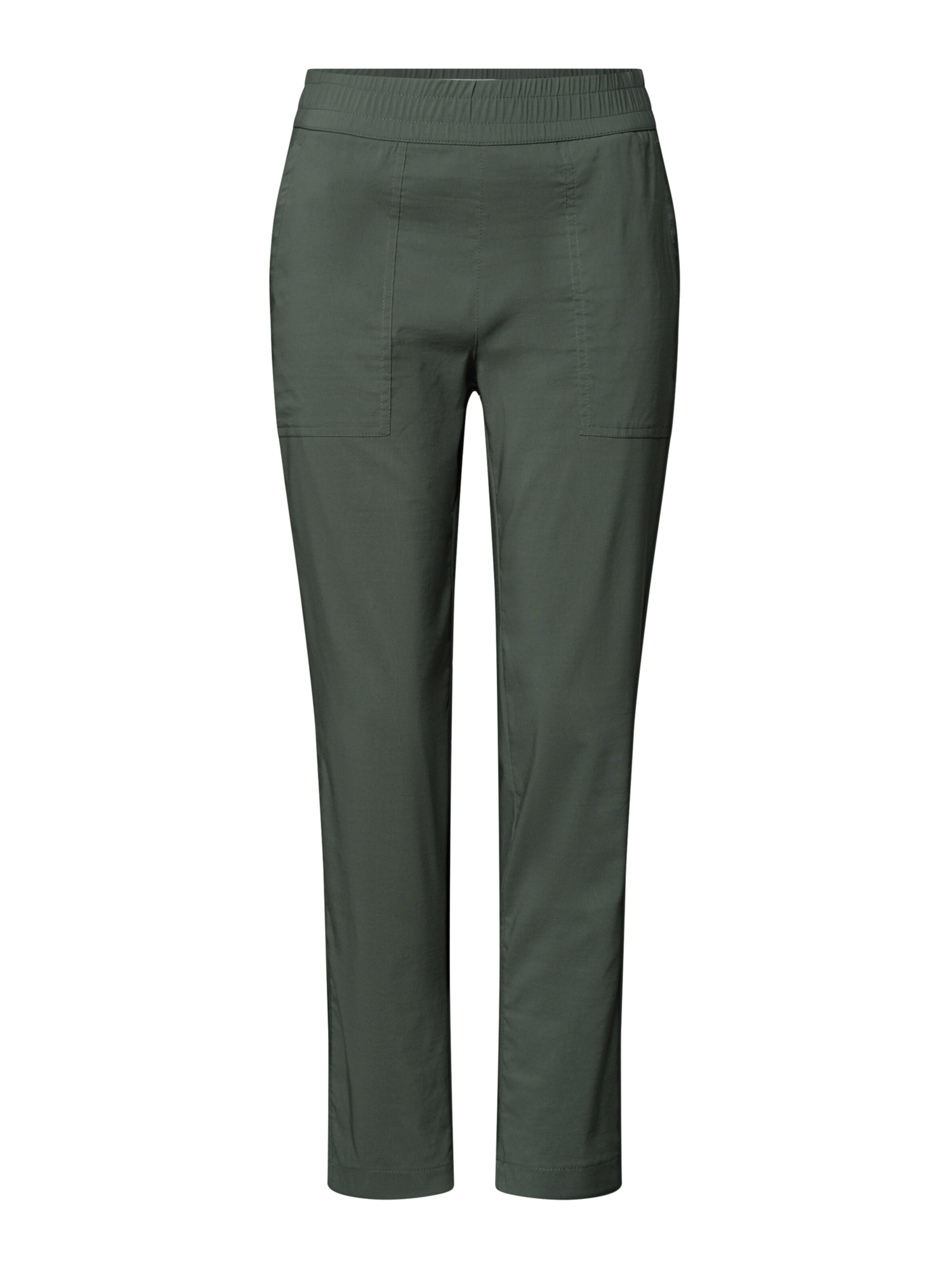 STREET ONE Chino Pants in Green: front