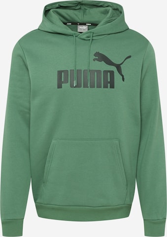 PUMA Športová mikina 'ESSENTIAL' - Zelená: predná strana