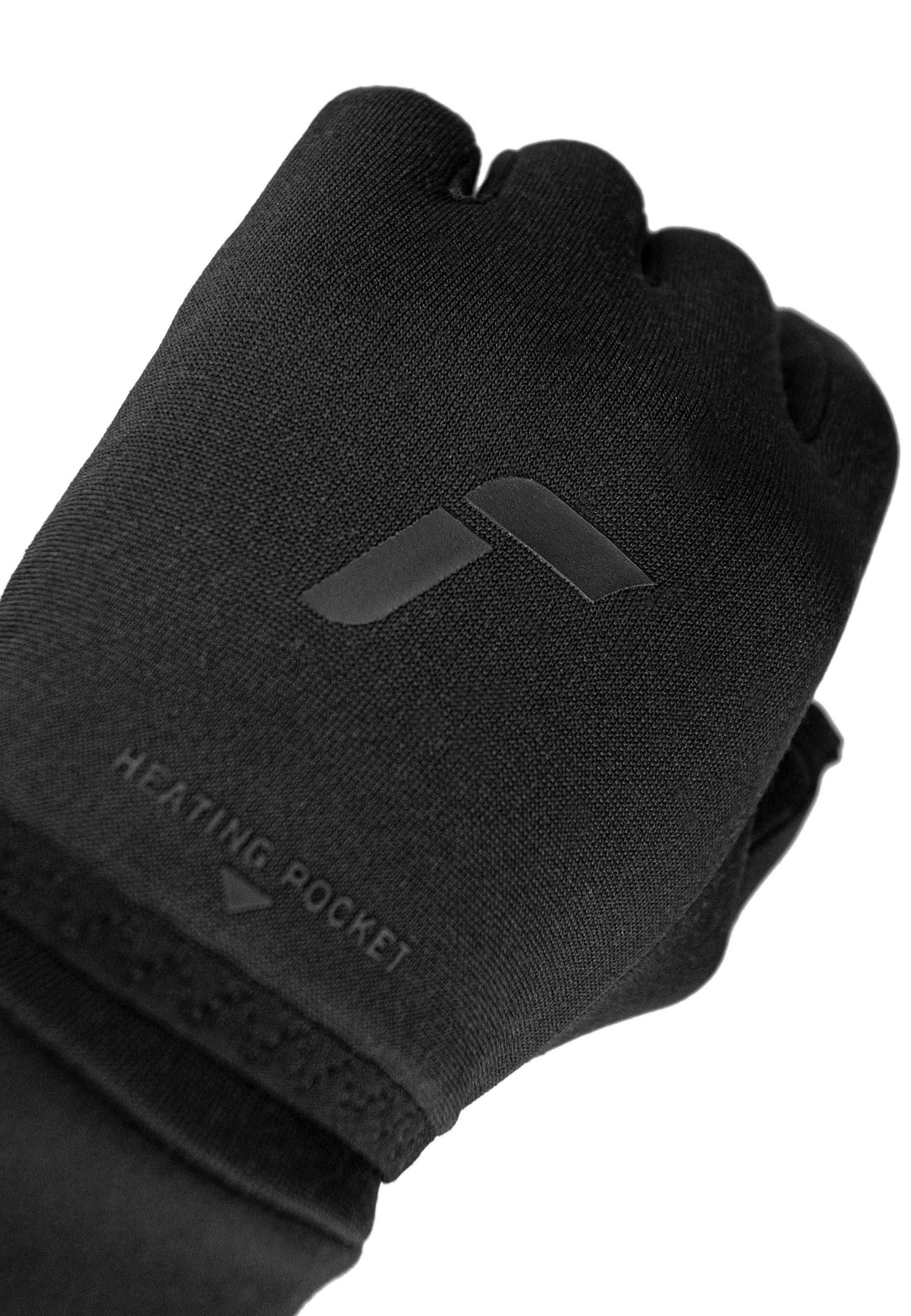 REUSCH Vingerhandschoenen 'Heat Liner TOUCH-TEC™' in Zwart