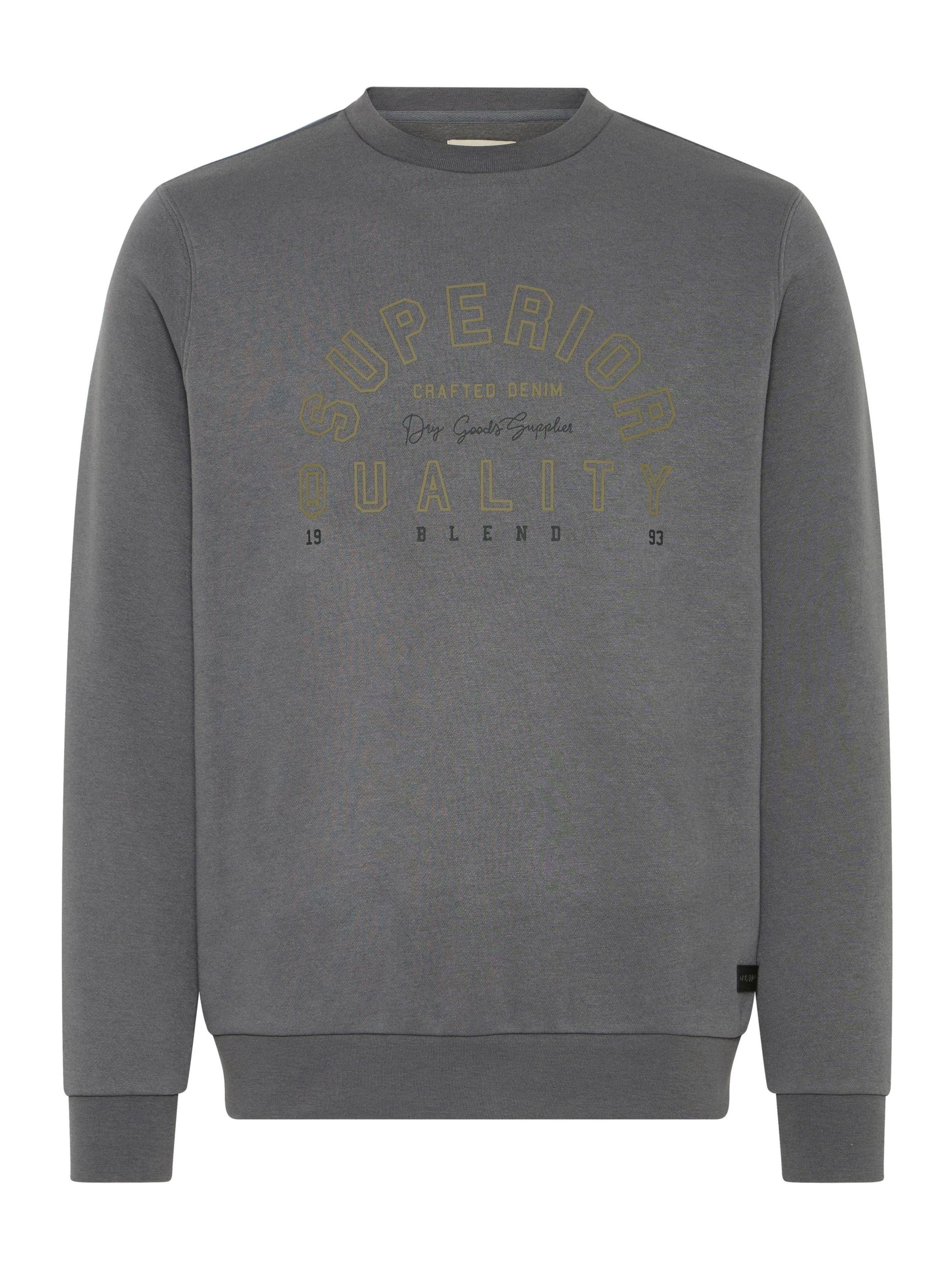 Pull-over ' BHSunox ' BLEND en gris : devant