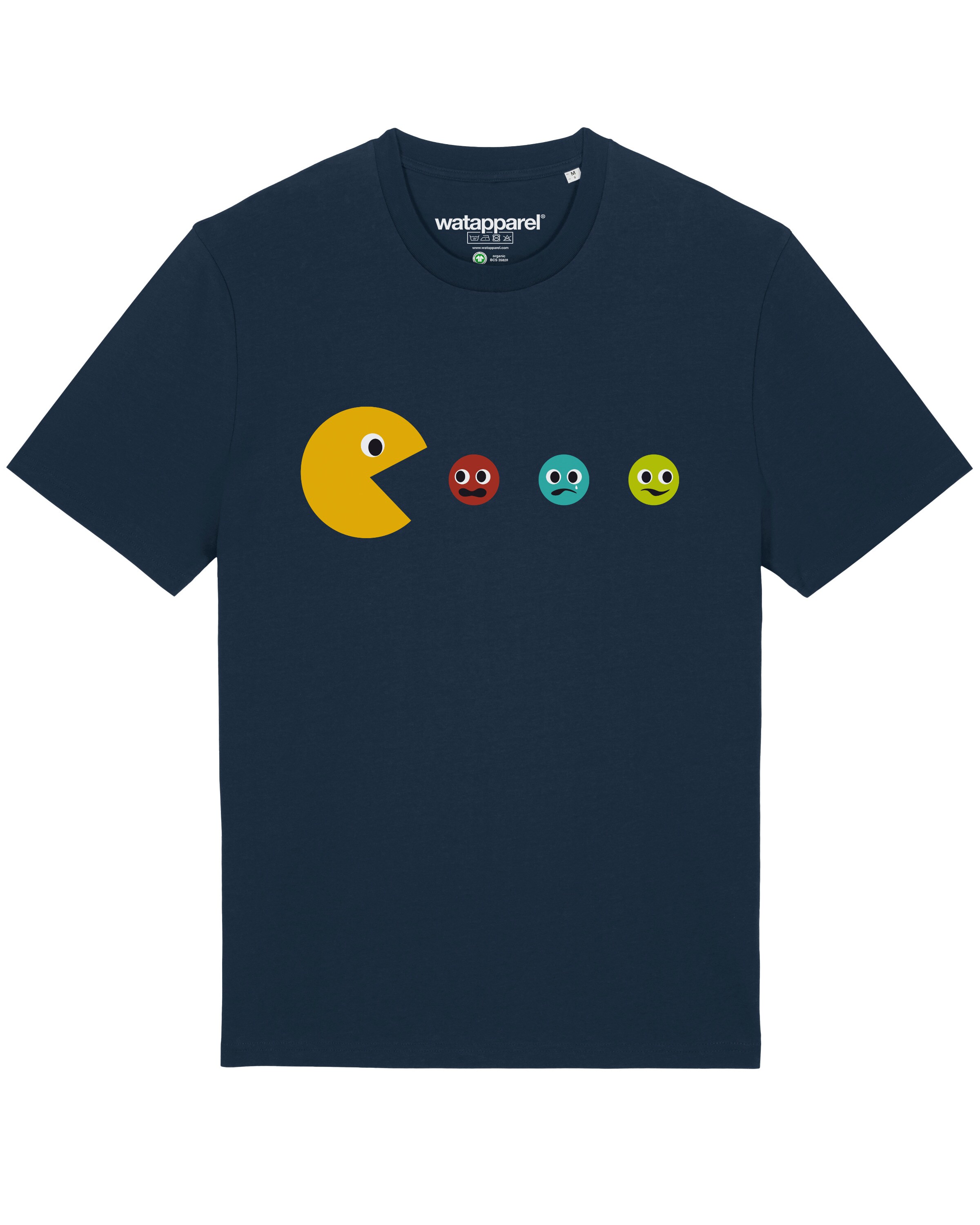 Watapparel Shirt ' Pacmännchen ' in Blauw: voorkant