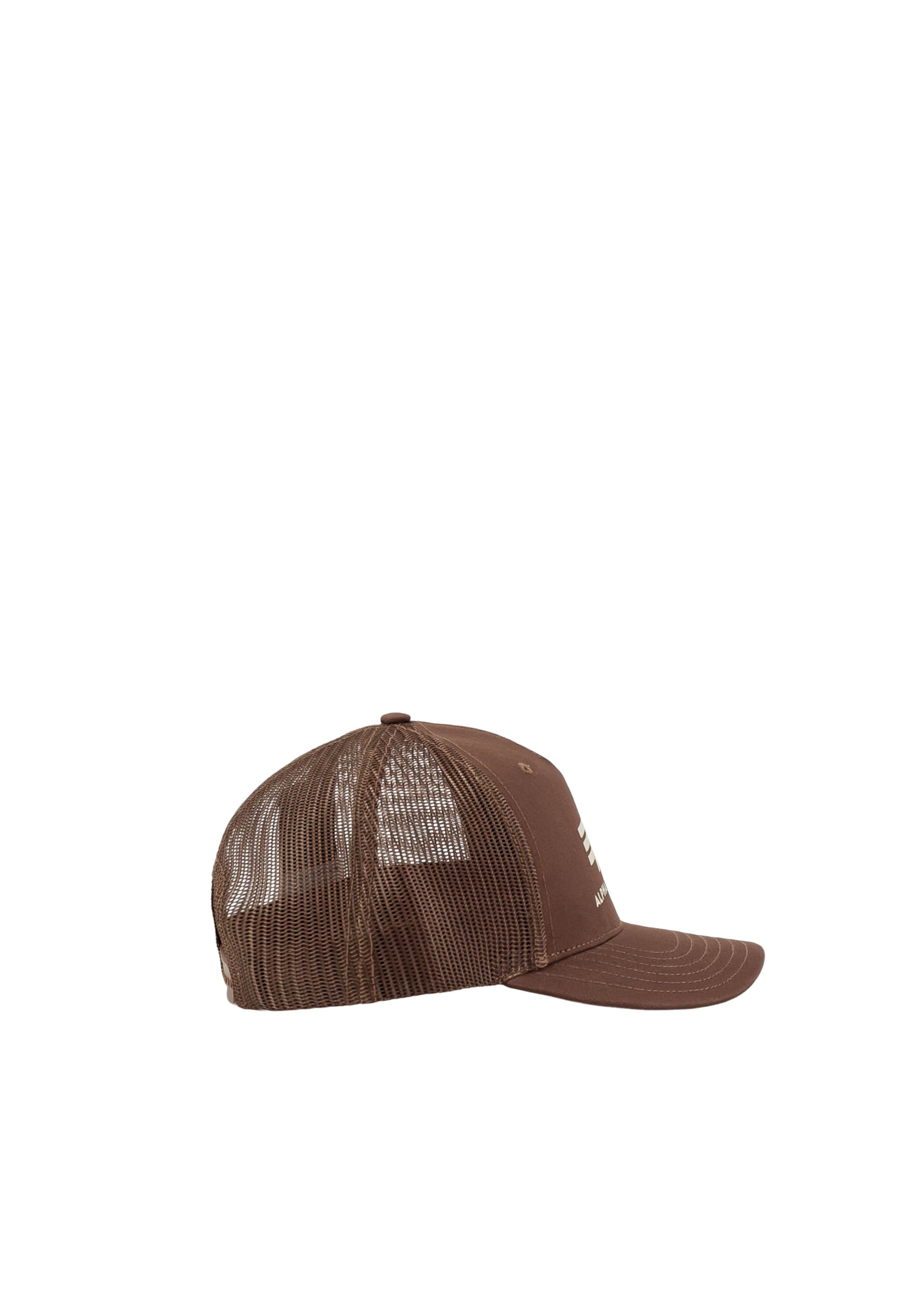 Cappello da baseball di ALPHA INDUSTRIES in marrone