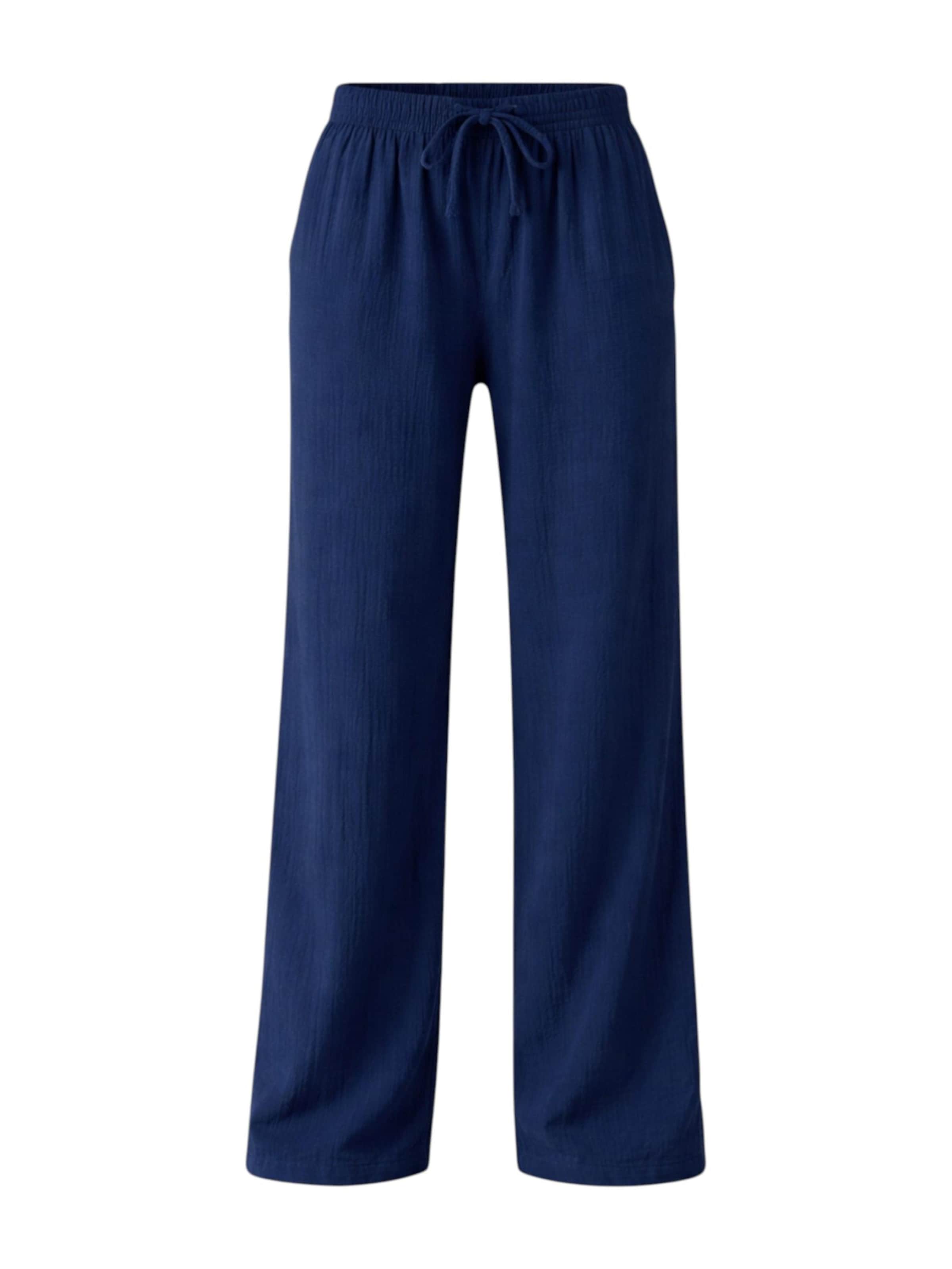 WENOR Wide leg Trousers 'Eleni' in Blue: front