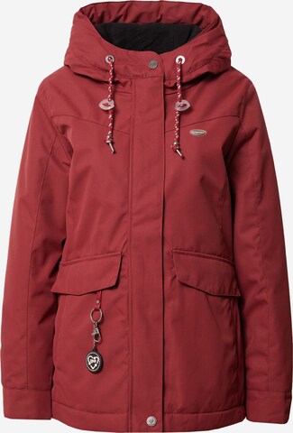 Ragwear Between-Season Jacket 'JAZMIN' in Red: front