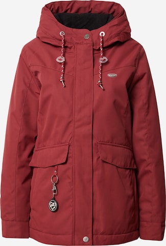 Ragwear Between-Season Jacket 'JAZMIN' in Red: front