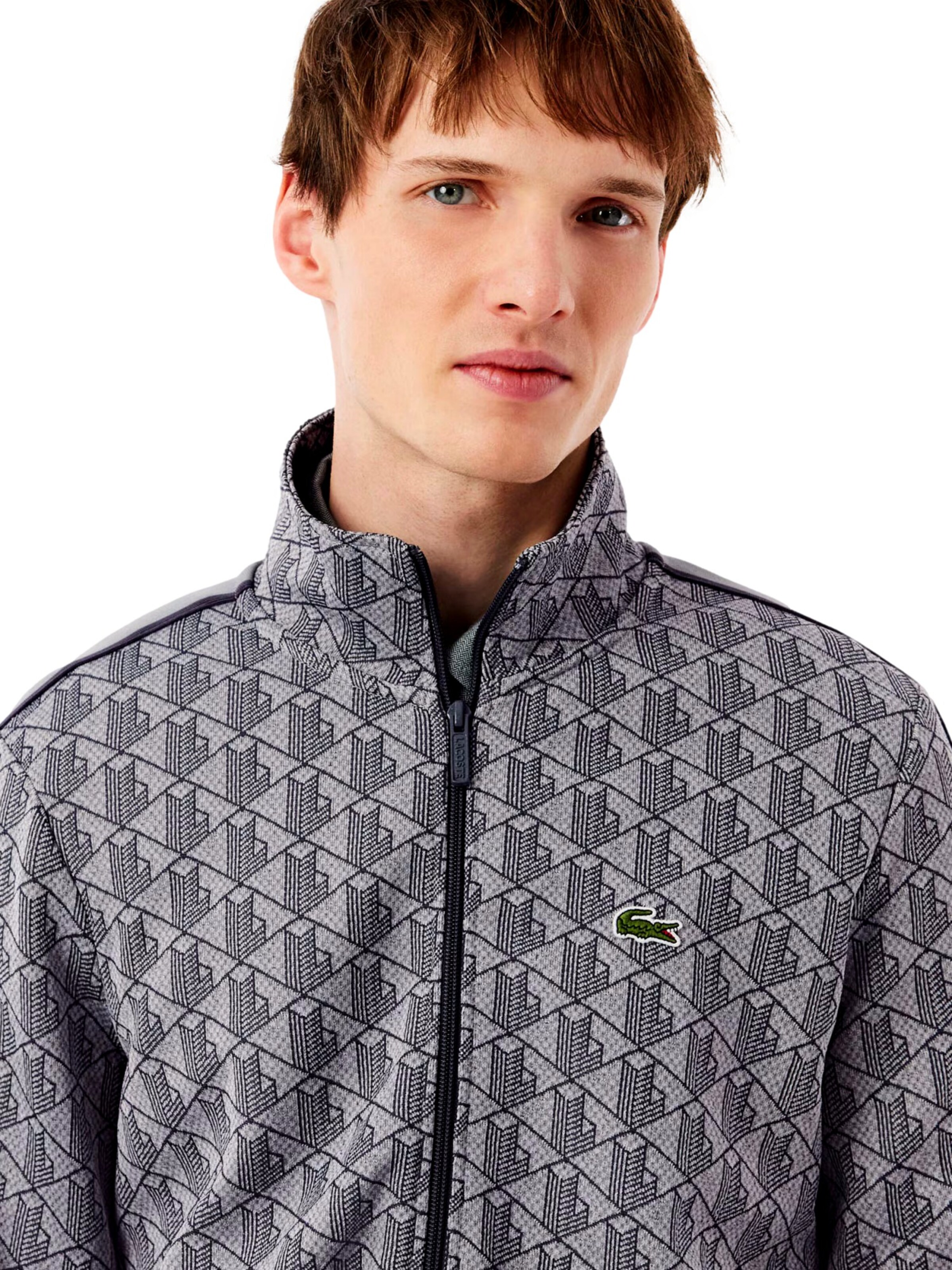 LACOSTE Sweatvest in Grijs