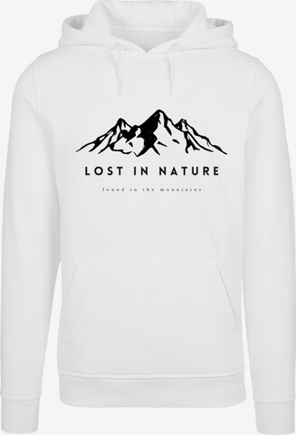 Pull-over 'Lost in nature' F4NT4STIC en blanc : devant