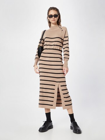 Lindex Knitted dress 'Tamara' in Beige